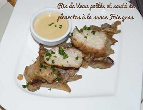 1 Recette facile, Ris de veau poêlés et sauté de pleurotes