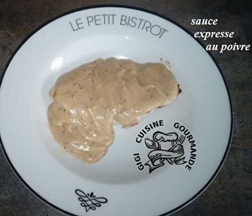 1 Recette facile, Sauce au poivre, moutarde et crème fraiche