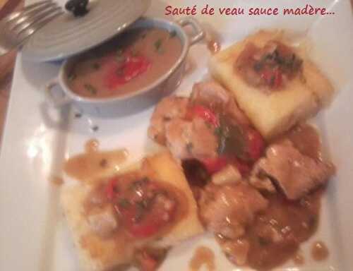 1 Recette facile, Sauté de veau au madère et poivrons