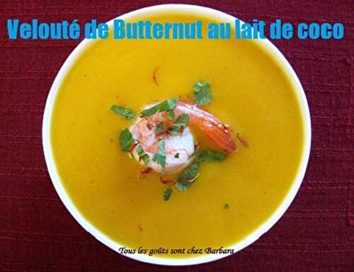 1 Recette facile, Soupe de Butternut au lait de coco et cari