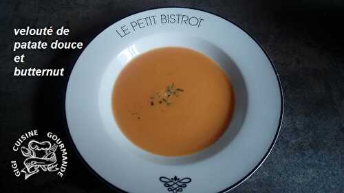 1 Recette facile, Soupe de courge butternut et patate douce