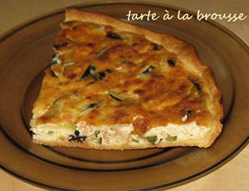 1 Recette facile, Tarte à la brousse, saumon et maquereau