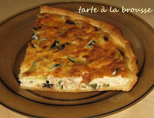 1 Recette facile, Tarte à la brousse, saumon et maquereau