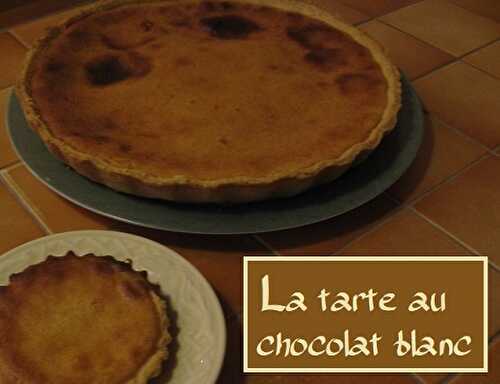 1 Recette facile, Tarte au chocolat blanc version 1