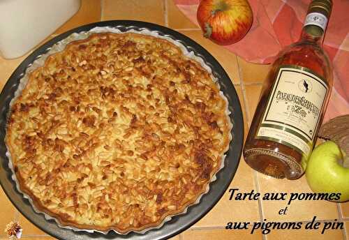 Tarte aux pommes et aux pignons de pin