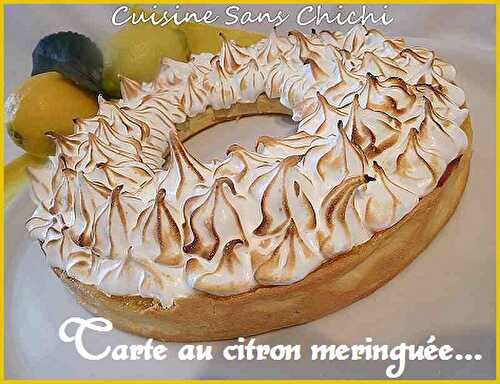 1 Recette facile, Tarte meringuée au citron sans chichi