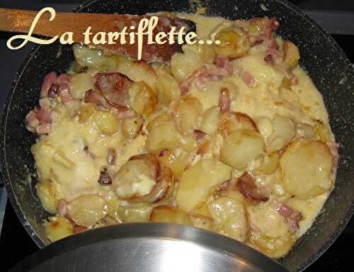 1 Recette facile, Tartiflette à la poêle au reblochon