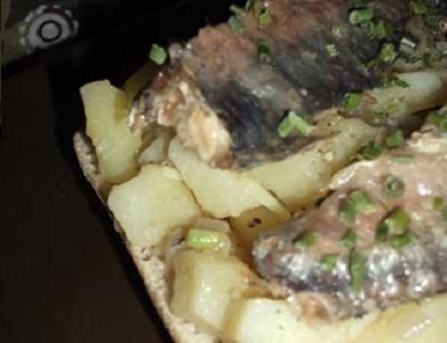 1 Recette facile, Toasts à la pomme de terre et à la sardine