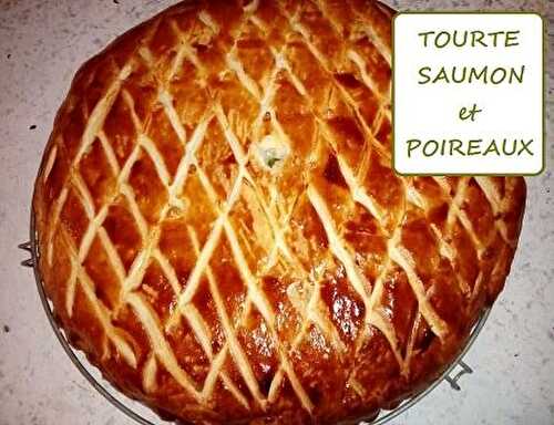 1 Recette facile, Tourte aux poireaux et au saumon