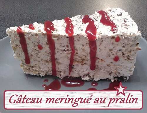 1 Recette facile, Vacherin meringué au pralin