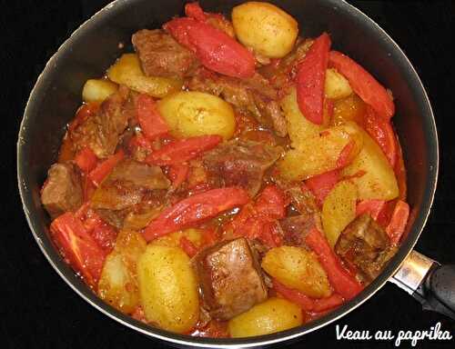 1 Recette facile, Veau aux tomates, poivron et paprika