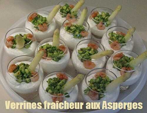 1 Recette facile, Verrines de mousse d'asperges au citron