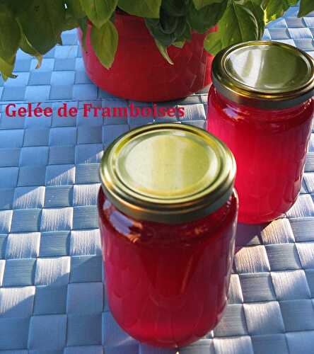 2 Recettes de Gelée de Framboises