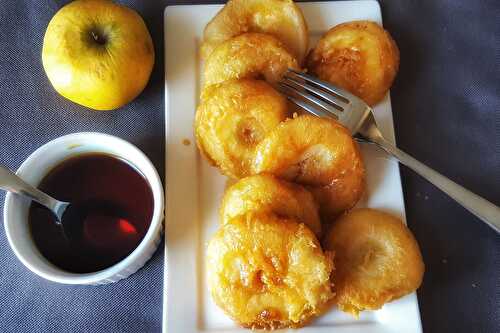 BEIGNETS DE POMMES AU CARAMEL DE CIDRE