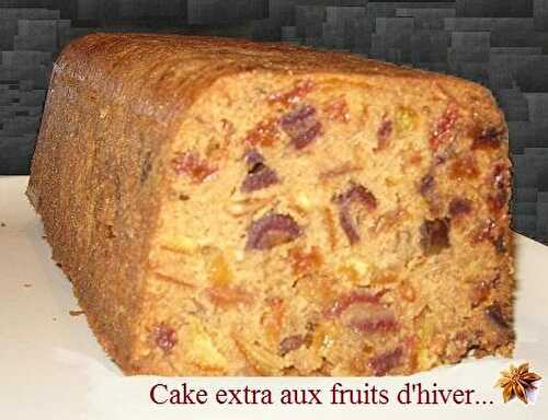Cake extra aux fruits secs et confits