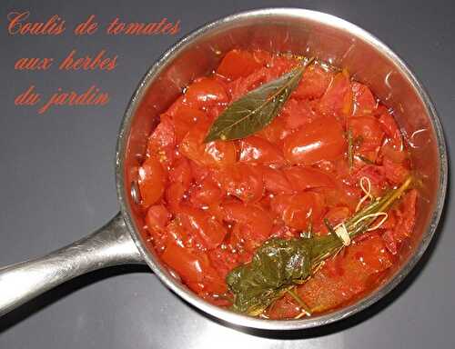 Coulis de Tomates à ma façon