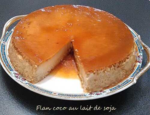 Flan coco au lait de soja