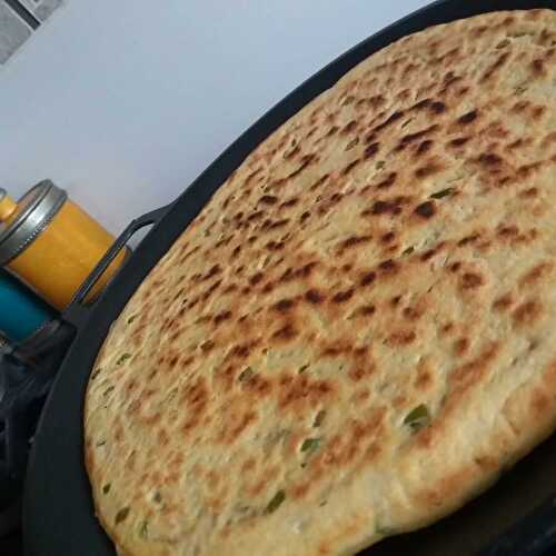 Galette kabyle aux petits légumes