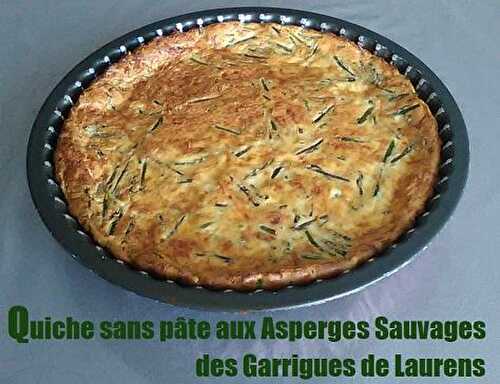 La quiche sans pâte aux asperges sauvages