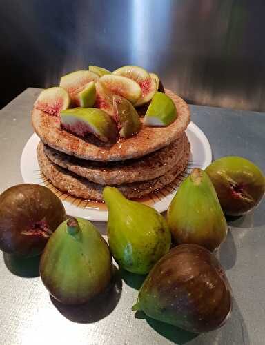 Mes pancakes healthy, avoine, son de blé et lait d'amandes