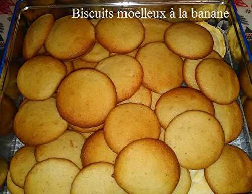 Recette de Biscuits moelleux à la banane - Nosrecettesfaciles.com