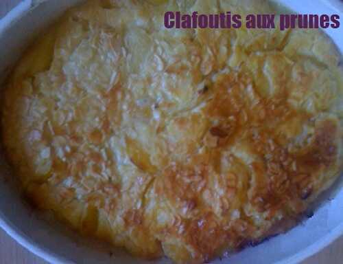 Recette de Clafoutis aux prunes du jardin