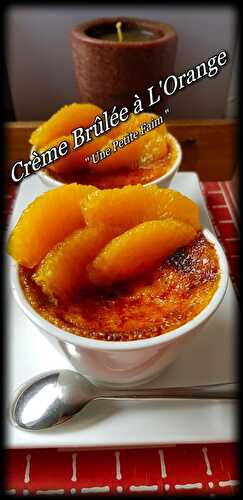 Recette de Crème brûlée à l'Orange