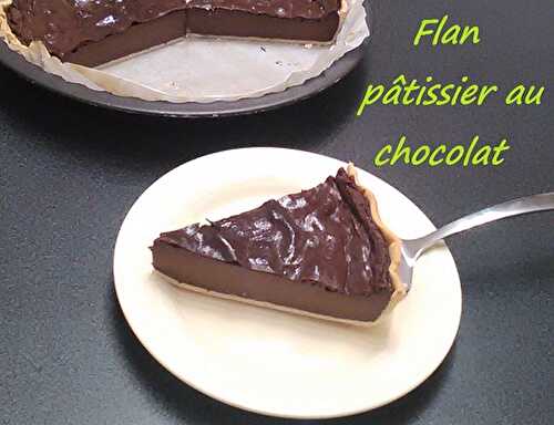 Flan pâtissier au chocolat