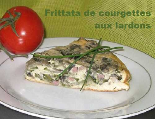 Recette de Frittata aux courgettes et lardons