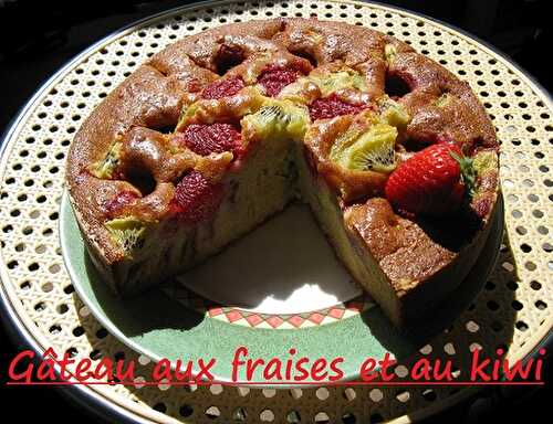 Recette de Gâteau à la Fraise et au Kiwi