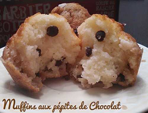 Recette de Muffins aux pépites de Chocolat