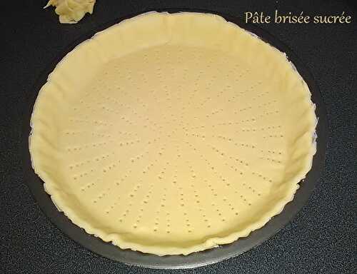 Recette de Pâte brisée sucrée