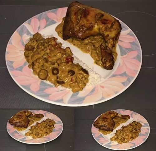 Recette de Poulet à la sauce colombo