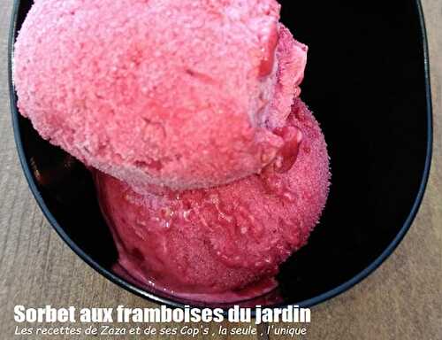 Recette de Sorbet aux Framboises du Jardin