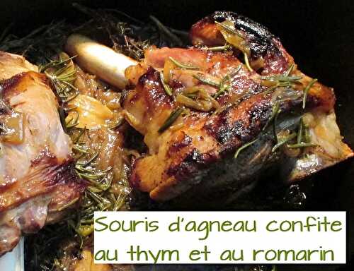 Recette de Souris d'Agneau Confite au Thym et Romarin