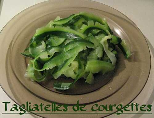 Recette de Tagliatelles de Courgettes au bouillon