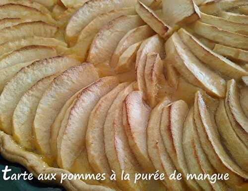 Recette de Tarte aux pommes à la purée de mangues - Nosrecettesfaciles.com