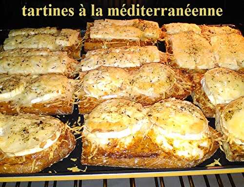 Tartines à la méditerranéenne