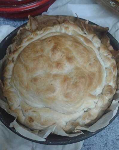 Recette de Tourte aux pommes et aux amandes - Les recettes de Viviane