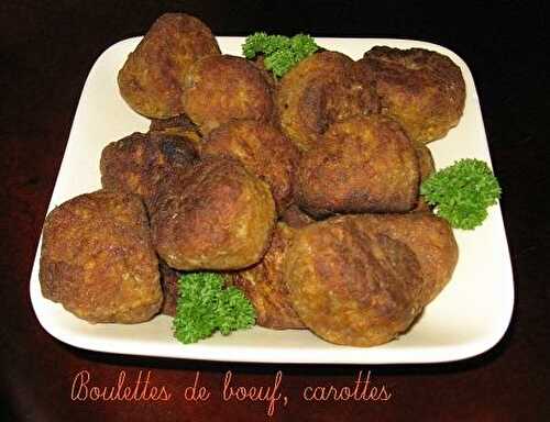 Recette des Boulettes de boeuf aux carottes