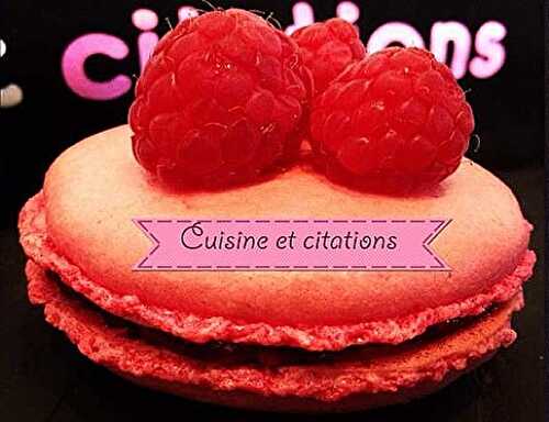 Recette des Macarons à la Framboise