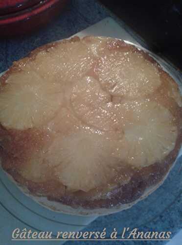 Recette du Gâteau renversé à l'ananas frais - Les recettes de Viviane