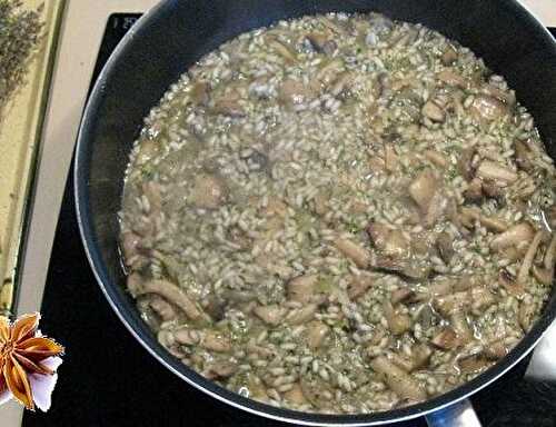 Recette du Risotto aux Champignons de Paris