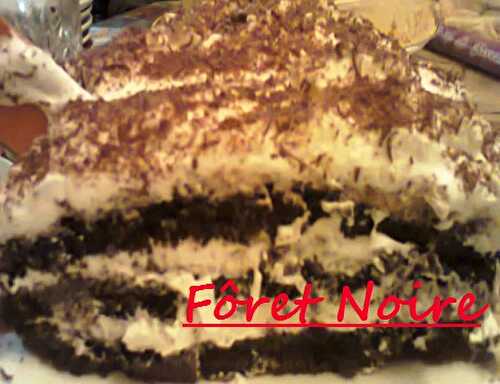 Recette facile de FORET NOIRE