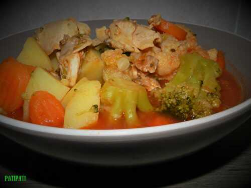 Soupe aux légumes et poulet