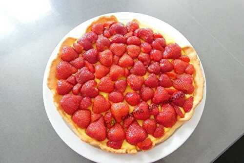 Tarte aux fraises et crème pâtissière au citron - Les recettes de Gigi Cuisine Gourmande