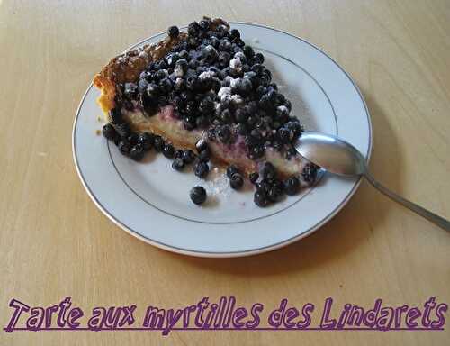 Tarte aux myrtilles des Alpes à la crème