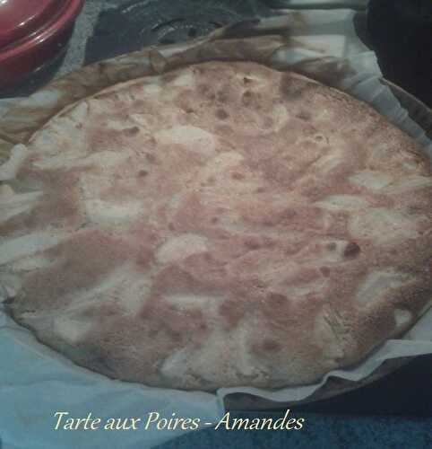 Tarte aux poires et aux amandes