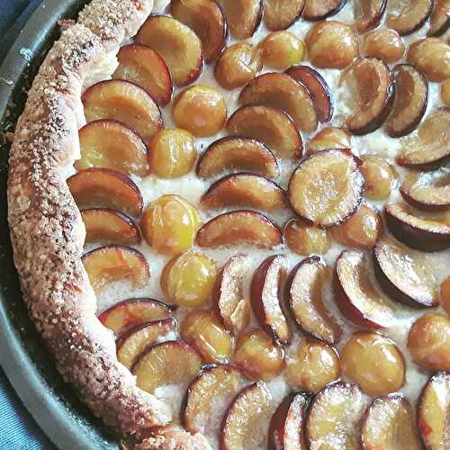 Tarte briochée aux quetsches - Les recettes de Bijoe