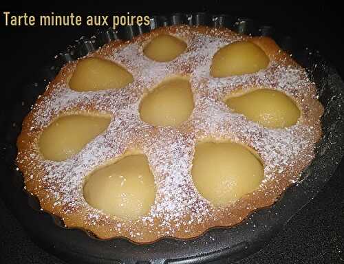 Tarte minute aux poires